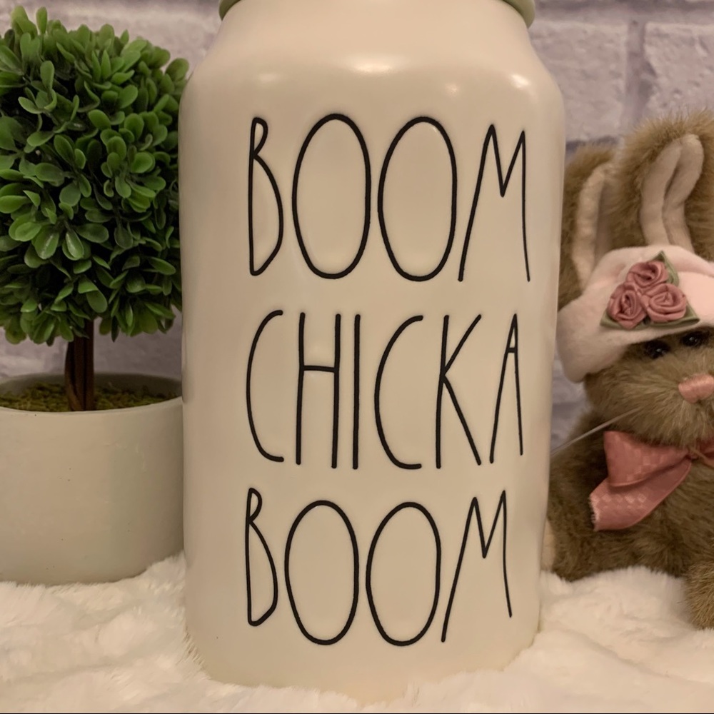 Rae Dunn Artisan Boom Chicka Boom Canister - Picture 2 of 10